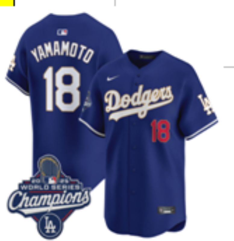 Men Nike 2026 Los Angeles Dodgers #18 Yamamoto Blue Game MLB Jersey 071->minnesota vikings->NFL Jersey
